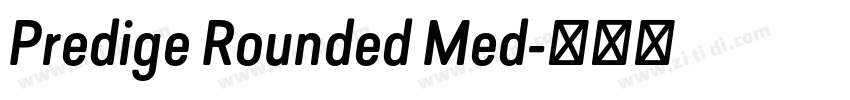 Predige Rounded Med字体转换